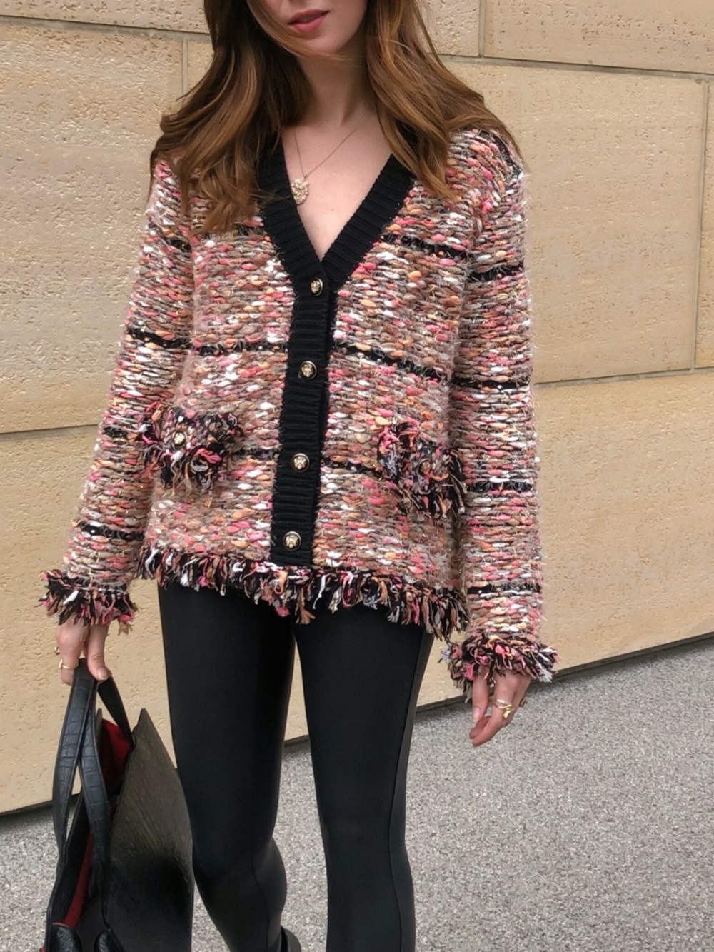 Hale Bob Genoveva Boucle Cardigan Jacket Size Small